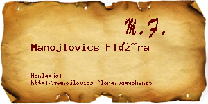 Manojlovics Flóra névjegykártya